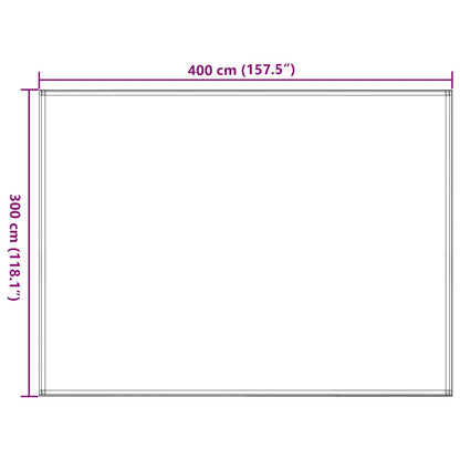 Zeltteppich 300 x 400 cm Anthrazit
