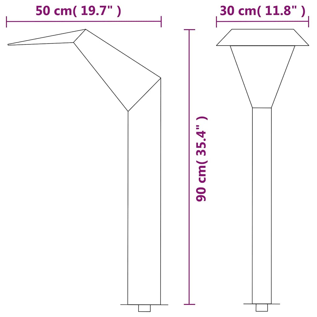 Pool-Wasserfall Edelstahl 50x30x90 cm Silbern