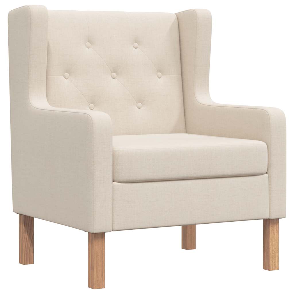 Sessel Cremeweiß Stoff