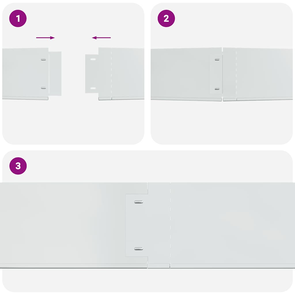 Rasenkanten 20 Stk. Verzinkter Stahl 100 x 20 cm