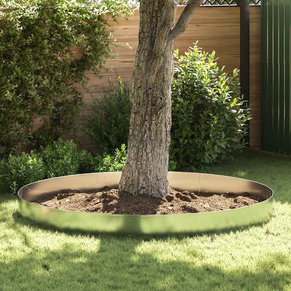 Rasenkanten 20 Stk. Verzinkter Stahl 100 x 20 cm