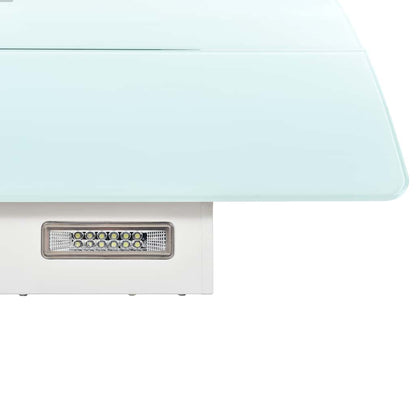 Dunstabzugshaube Wandmontage Edelstahl 756 m³/h 90 cm Weiß