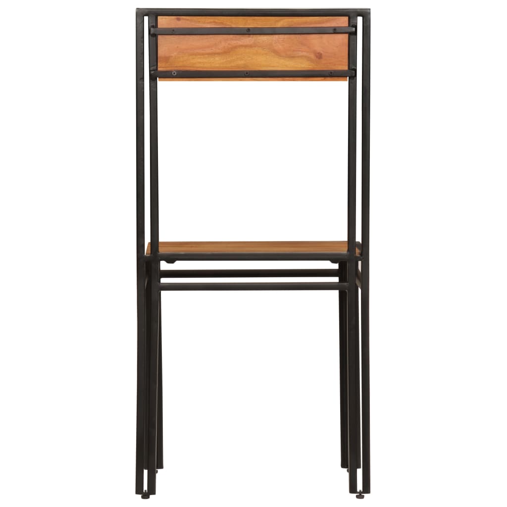 Esszimmerstühle 2 Stk. Massivholz Akazie