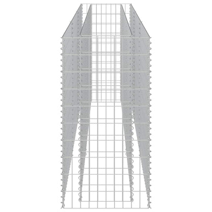 Gabionen-Hochbeet Verzinkter Stahl 270×50×100 cm