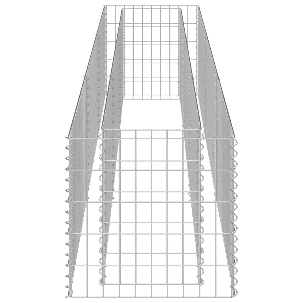 Gabionen-Hochbeet Verzinkter Stahl 270×50×50 cm