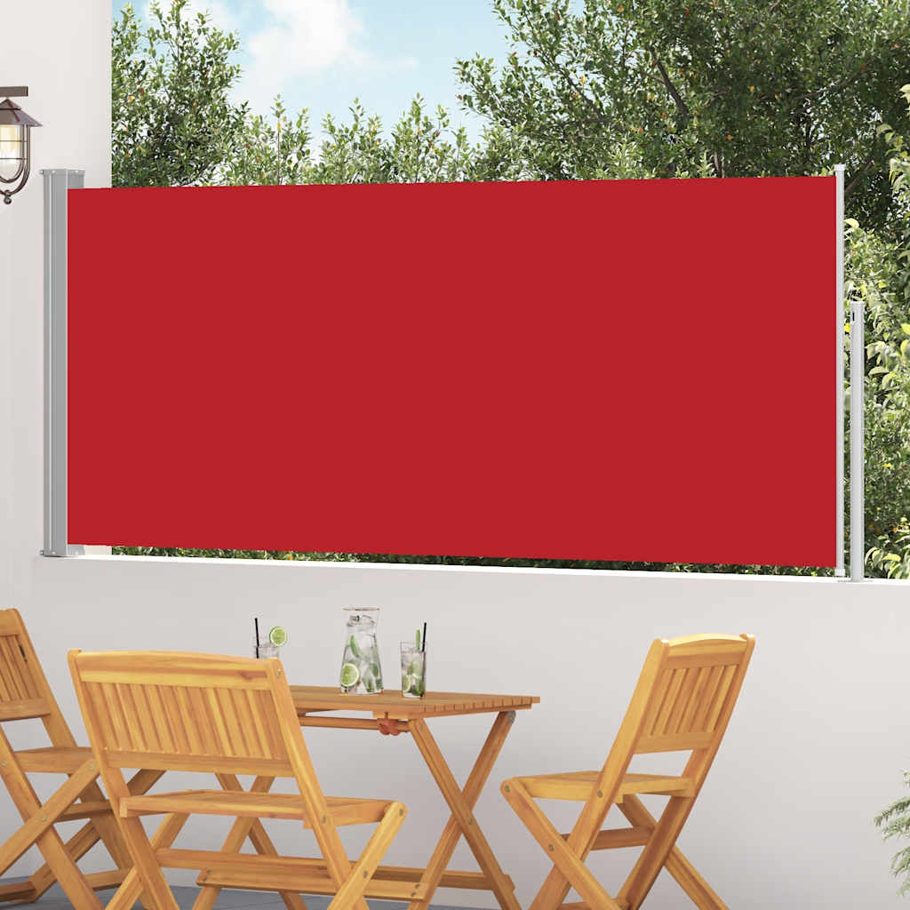 Ausziehbare Seitenmarkise 120x300 cm Rot