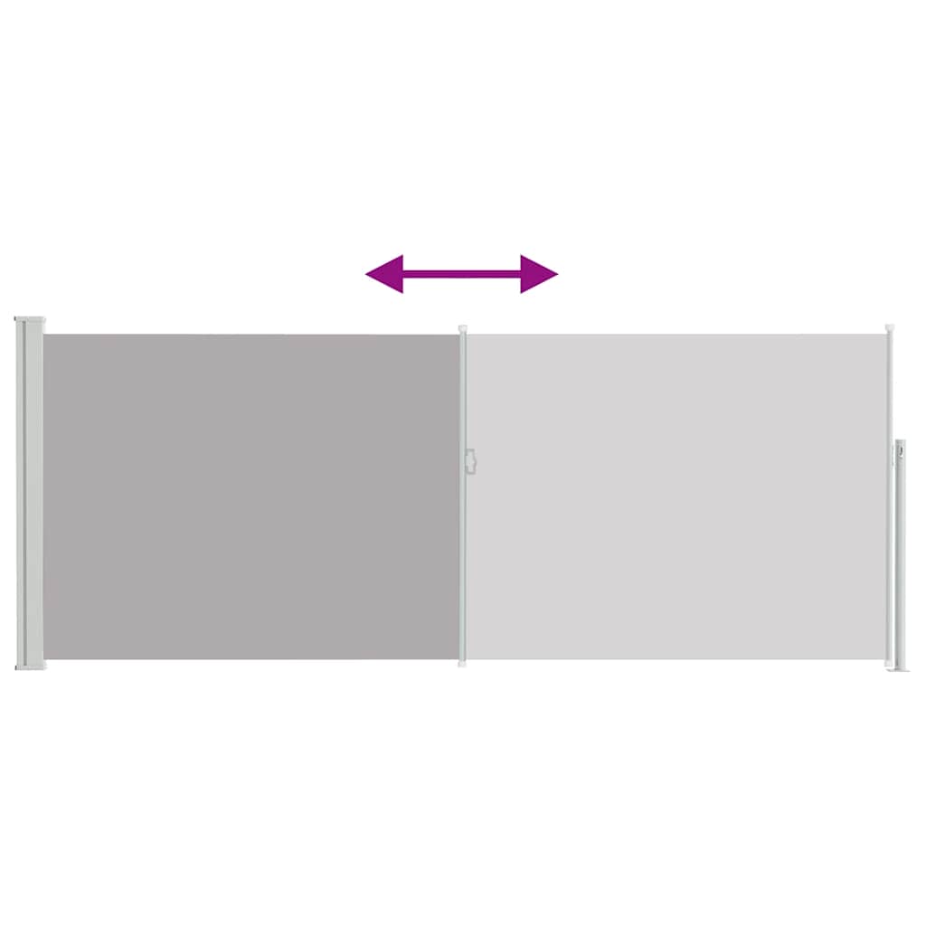Ausziehbare Seitenmarkise 120x300 cm Grau