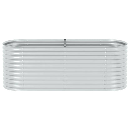 Garten-Hochbeet 240 x 80 x 81 cm Verzinkter Stahl Silbern