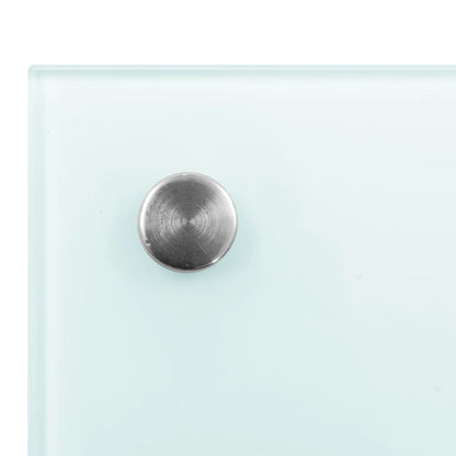 Küchenrückwand Weiß 100x50 cm Hartglas