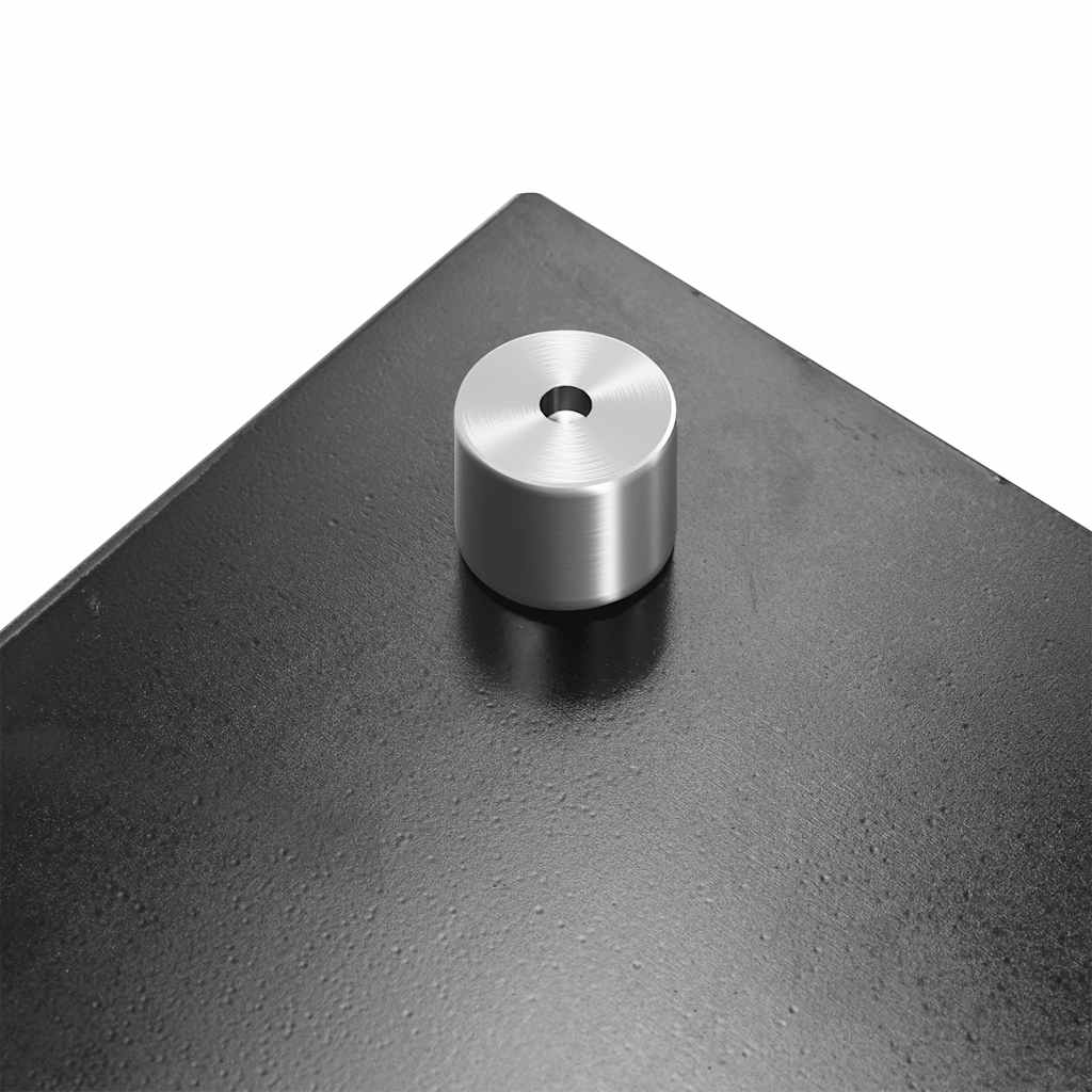 Küchenrückwand Schwarz 70x50 cm Hartglas