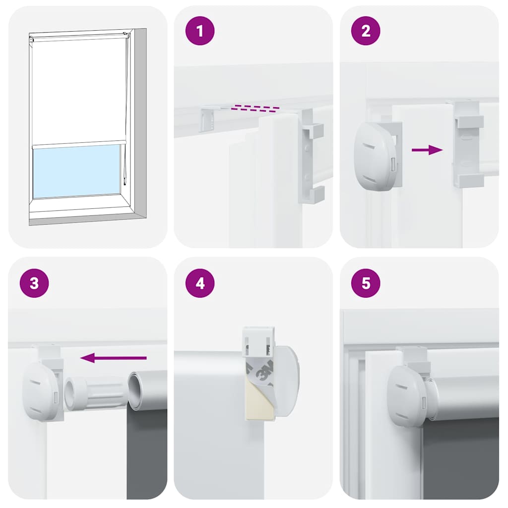 Verdunkelungsrollo 144,4 x 175 cm, Stoffbreite 140 cm, Marineblau