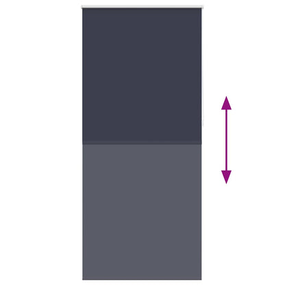 Verdunkelungsrollo 124,4 x 230 cm, Stoffbreite 120 cm, Marineblau