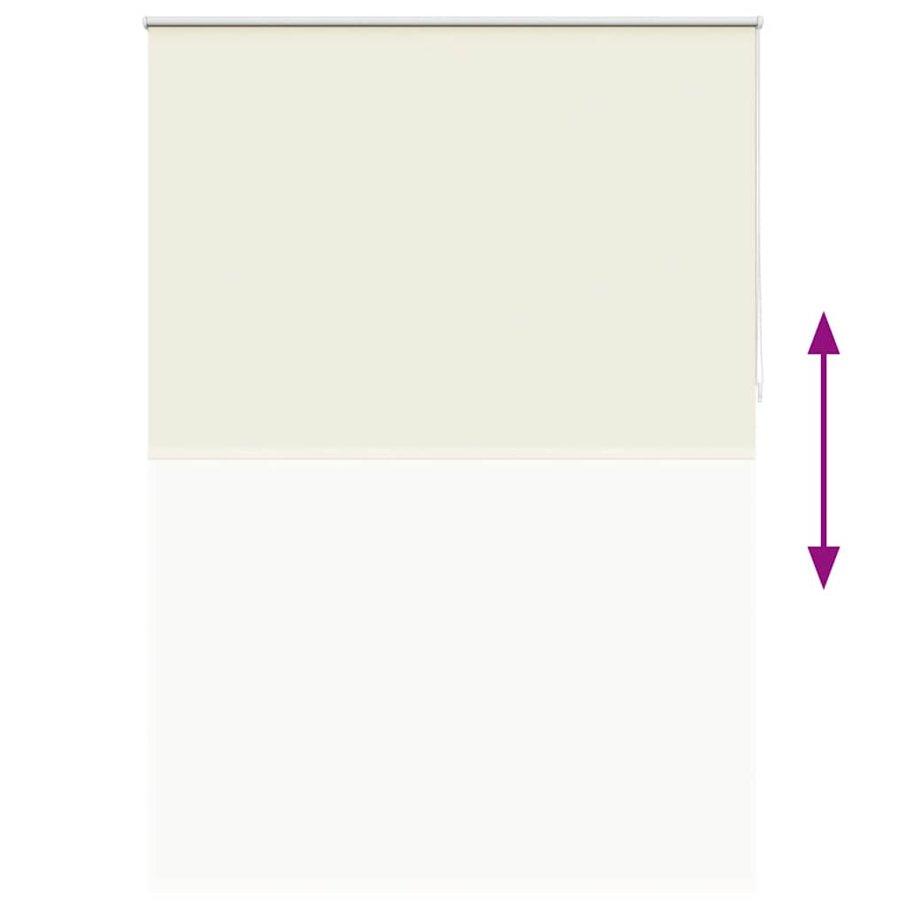 Verdunkelungsrollo 144,4 x 230 cm, Stoffbreite 140 cm, Gebrochen Weiß