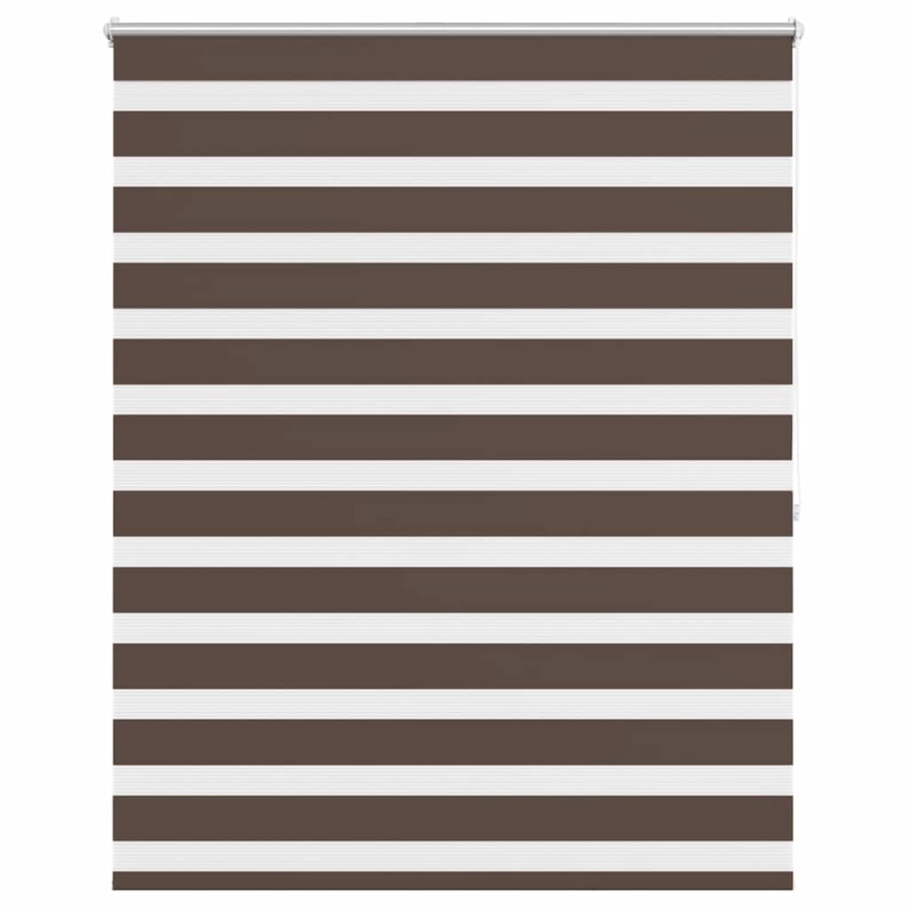 Zebra-Rollo 120,9 x 175 cm, Stoffbreite 116,7 cm, Kaffeebraun