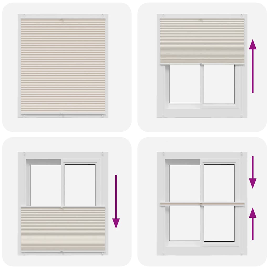 Plissee Faltrollo Rollo Plisseerollo 100x125cm Creme