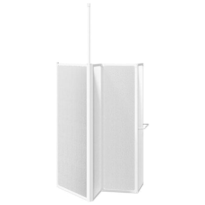 Duschwand L-Form 70x120x137 cm 4-teilig Faltbar