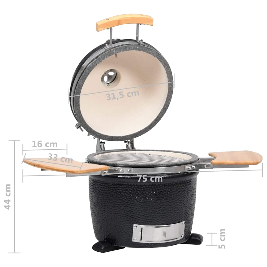 Kamado Barbecue Grill Räucherofen Keramik 33 cm