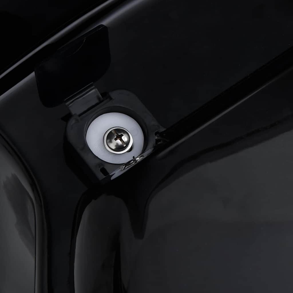 Toilette für Ecke Keramik Schwarz