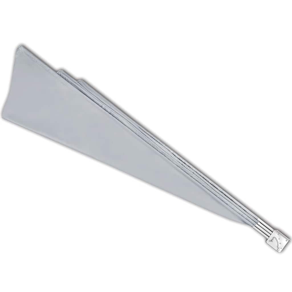 Faltbarer Balkonfächer Grau 140×140 cm