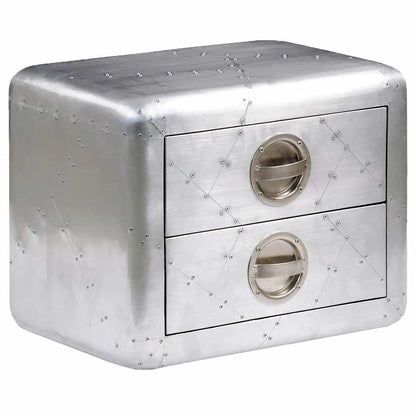 Aviator Beistelltisch Aluminium Vintage Flugzeug Stil