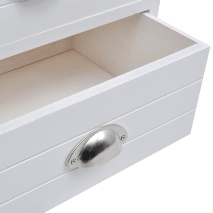 Nachttische 2 Stk. Französischer Stil Weiß