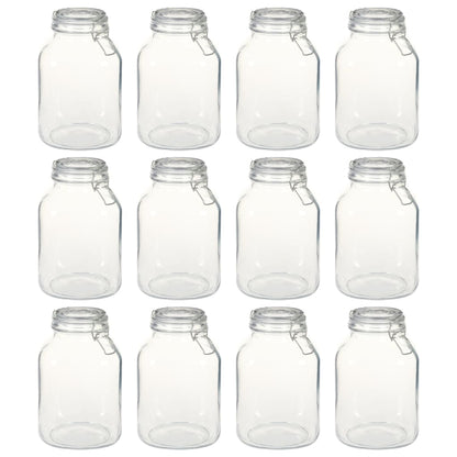 Einmachgläser mit Bügelverschluss 12 Stk. 3 L