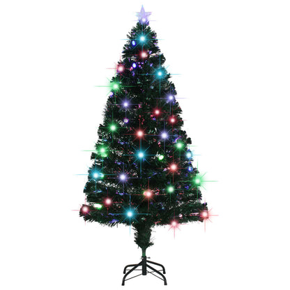 Vorbeleuchteter Weihnachtsbaum mit Ständer und LED 150 cm Glasfaser