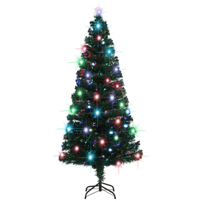 Vorbeleuchteter Weihnachtsbaum mit Ständer und LED 180 cm Glasfaser