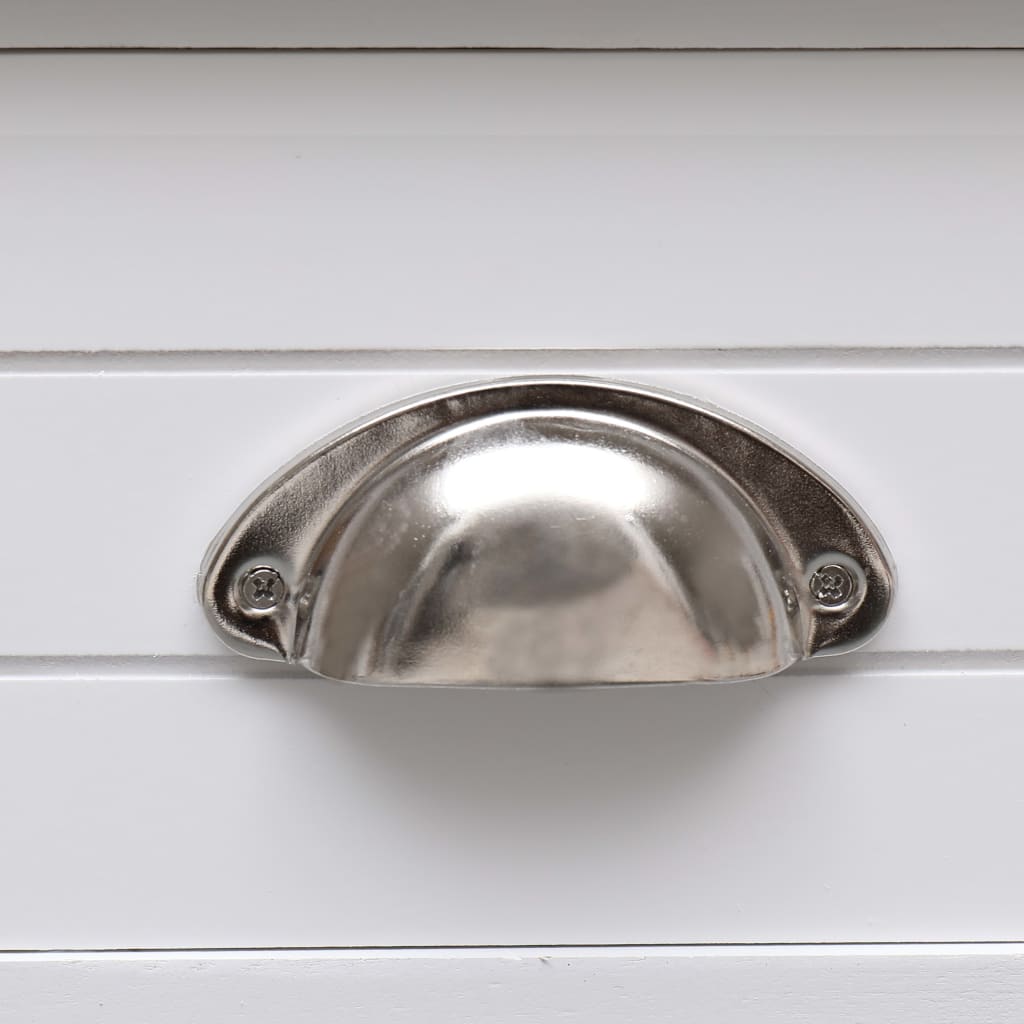 Beistelltisch Weiß 40x40x40 cm Paulownia Holz