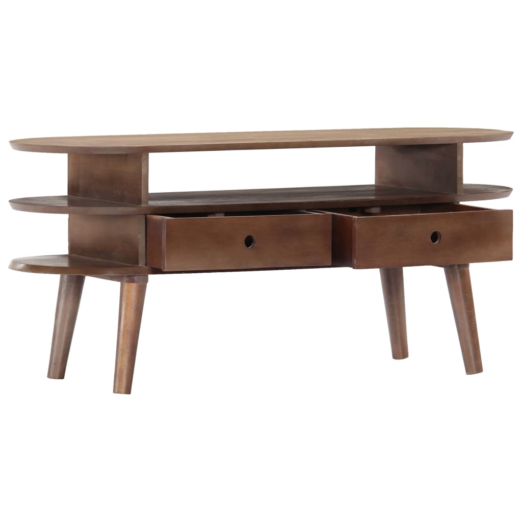 TV-Schrank 110×35×50 cm Massivholz Akazie