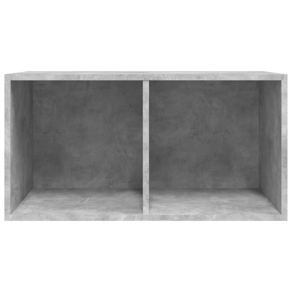Schallplatten-Aufbewahrungsbox Betongrau 71x34x36 cm