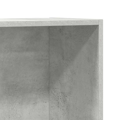 Bücherregal/Sideboard Betongrau 66×30×130 cm Holzwerkstoff
