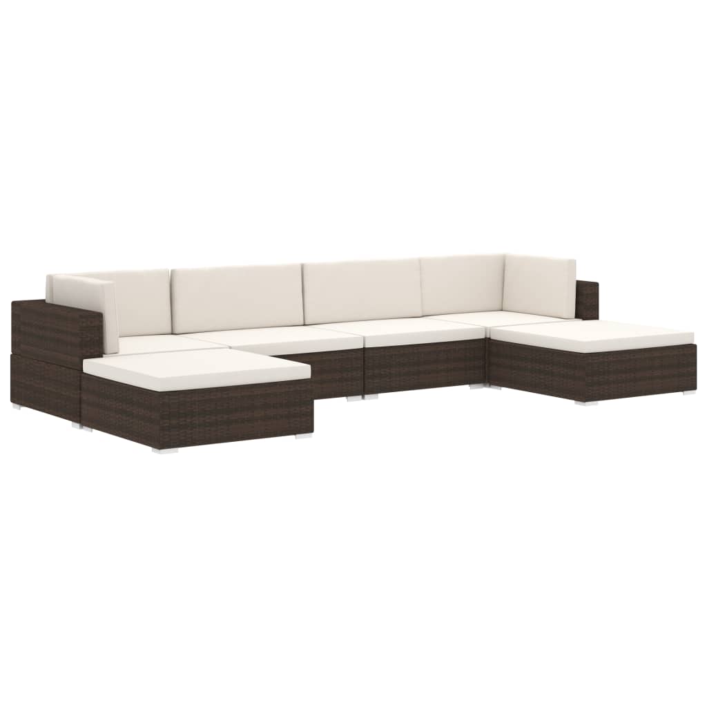 Modular-Sofa-Eckteil 1 Stk. + Auflagen Poly Rattan Schwarz