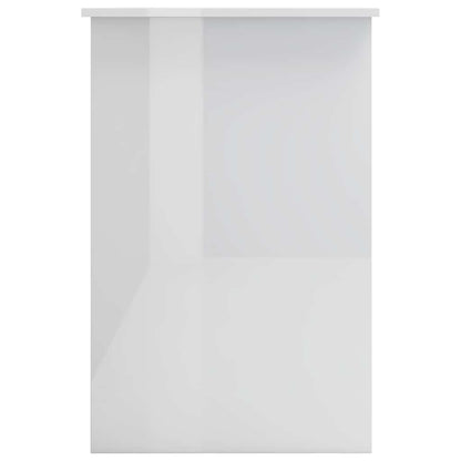 Schreibtisch Hochglanz-Weiß 100×50×76 cm Holzwerkstoff