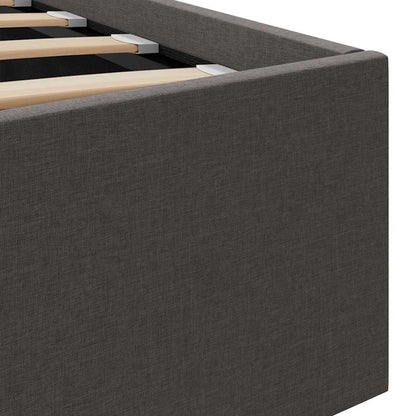 Stauraumbett Hydraulisch Dunkelgrau Stoff 160×200 cm