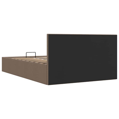 Stauraumbett Hydraulisch Taupe Stoff 140×200 cm