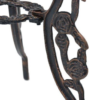 3-tlg. Bistro-Set Aluminiumguss