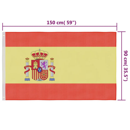 Flagge Spaniens 90 x 150 cm