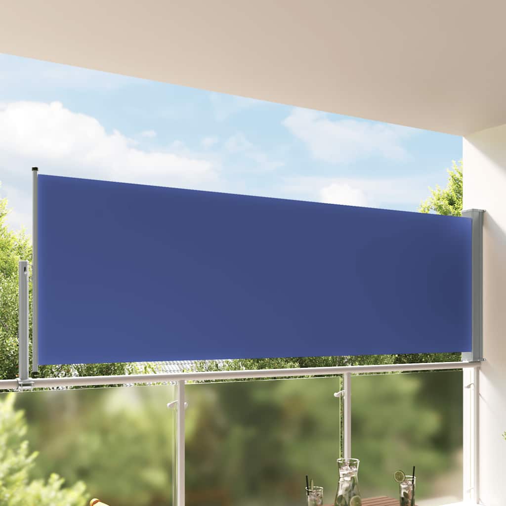 Ausziehbare Seitenmarkise 120x300 cm Blau