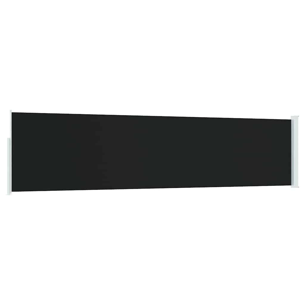 Ausziehbare Seitenmarkise 120×500 cm Schwarz