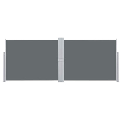 Ausziehbare Seitenmarkise Anthrazit 140 x 1000 cm