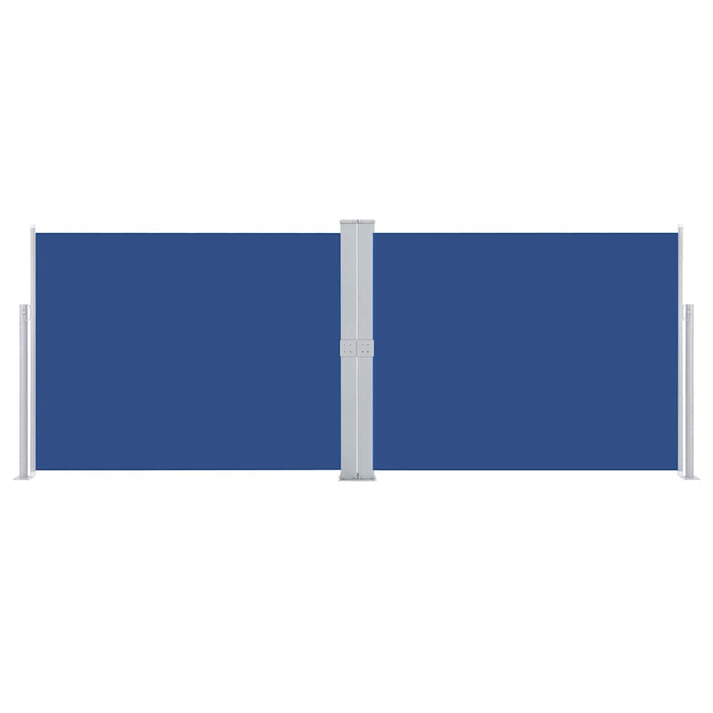 Ausziehbare Seitenmarkise Blau 140 x 1000 cm