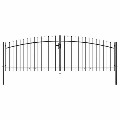 Doppeltür-Gartentor Woerden mit Speerspitze 400 x 174,5 cm