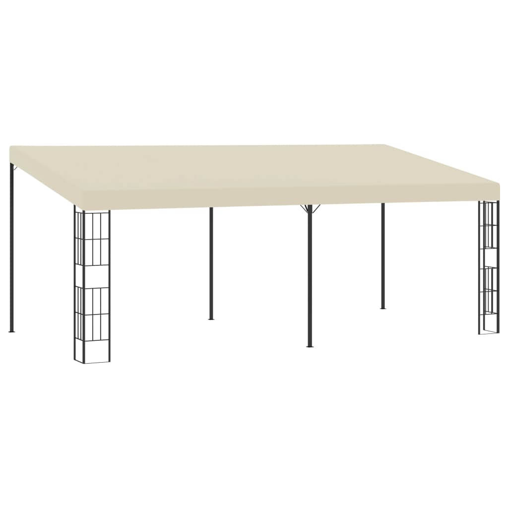 Wand-Pavillon 3x6 m Creme Stoff