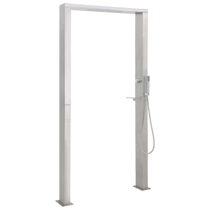 Gartendusche Edelstahl Doppeldüsen