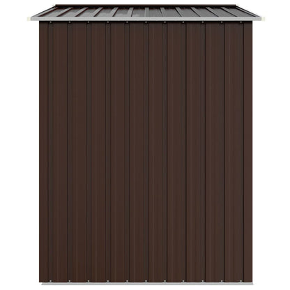 Gerätehaus Braun 205x129x183 cm Verzinkter Stahl