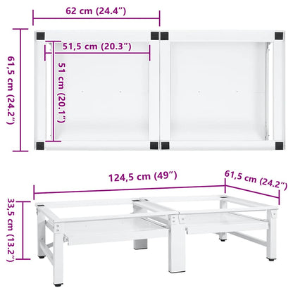 Untergestell für Wasch- und Trockenmaschine mit Ausziehablagen
