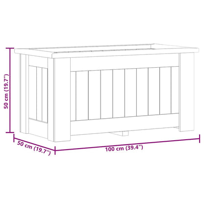 Hochbeet 100 x 50 x 50 cm Kiefernholz Imprägniert