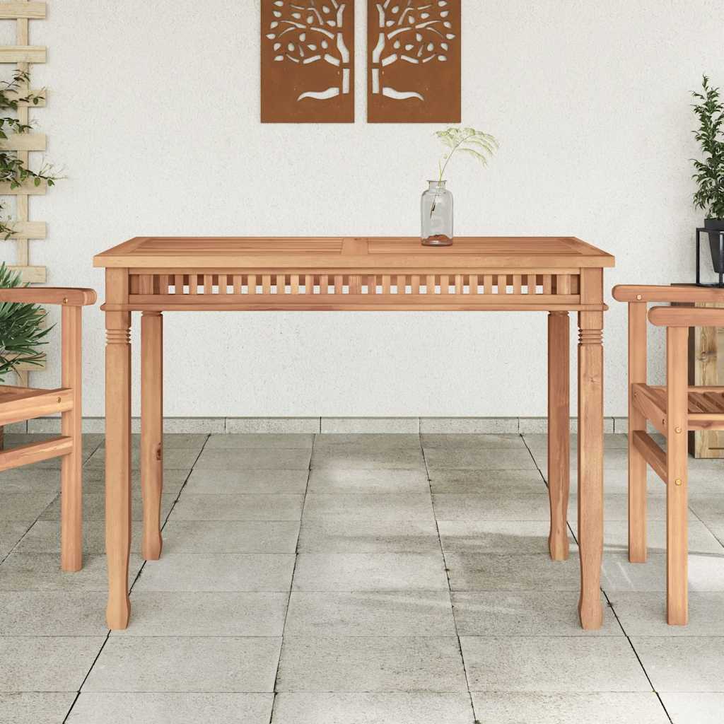 Garten-Esstisch 120x65x80 cm Massivholz Teak