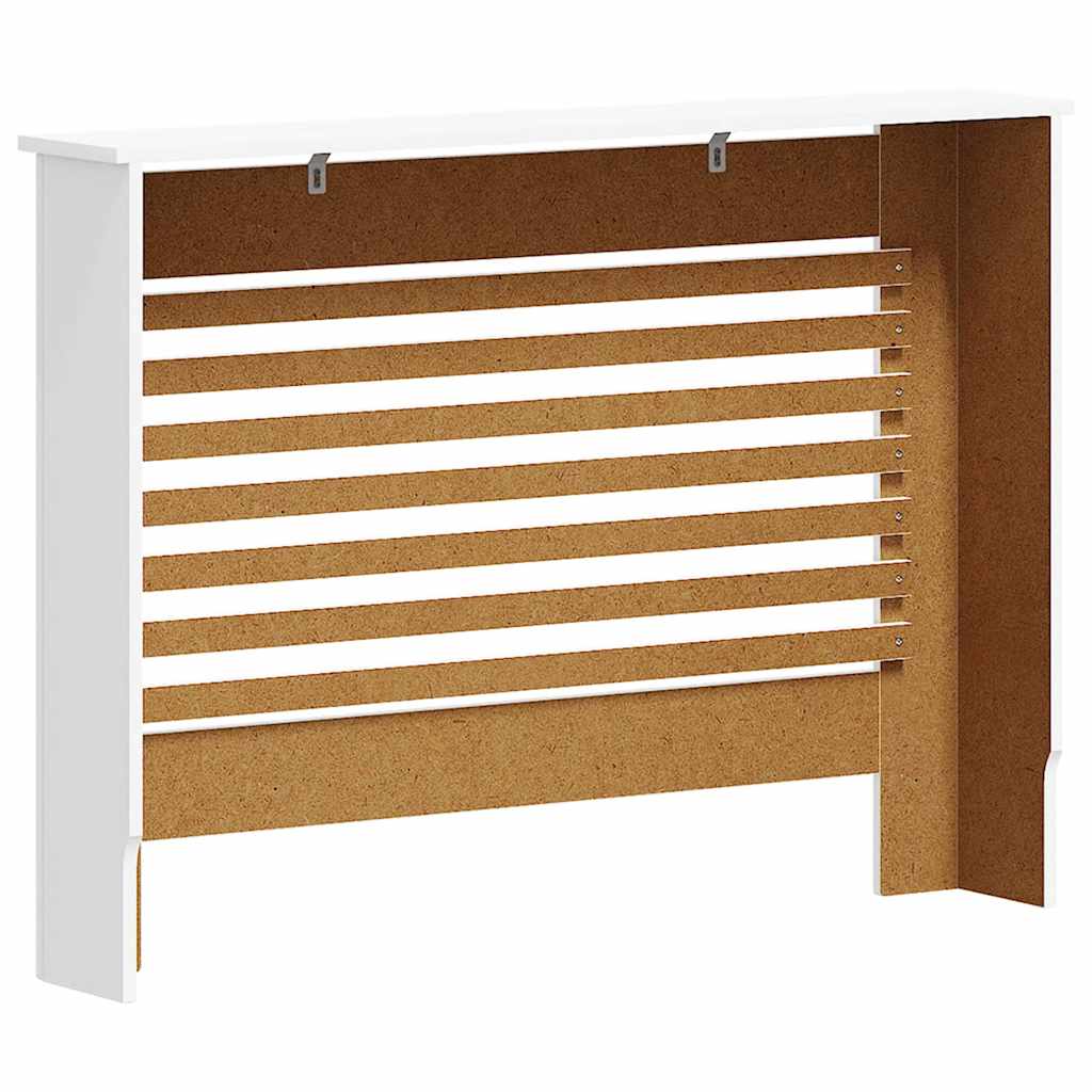 Heizkörperverkleidungen 2 Stk. Weiß 112 x 19 x 81,5 cm MDF